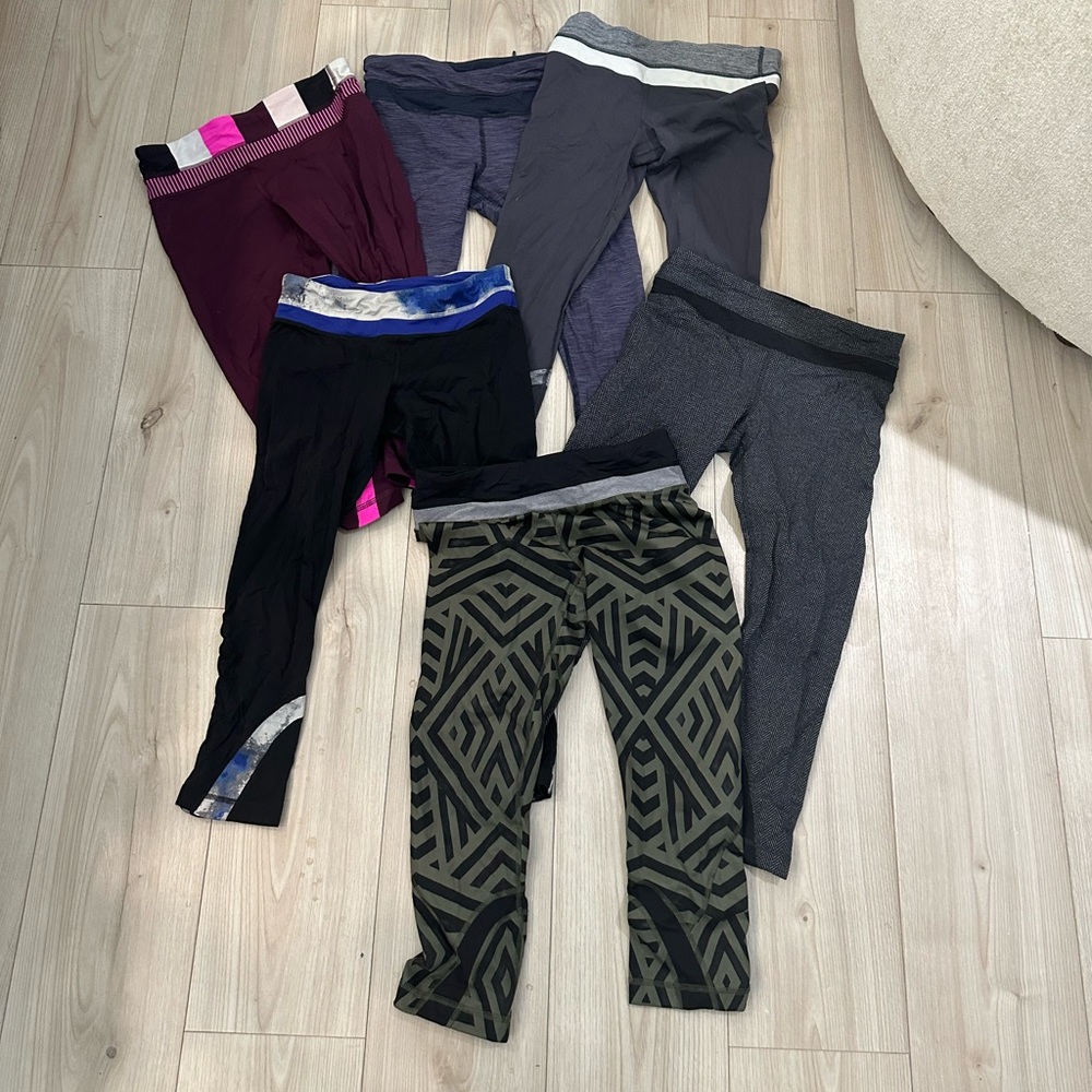 Lot of (6) Run Time Capris size 6. EUC.